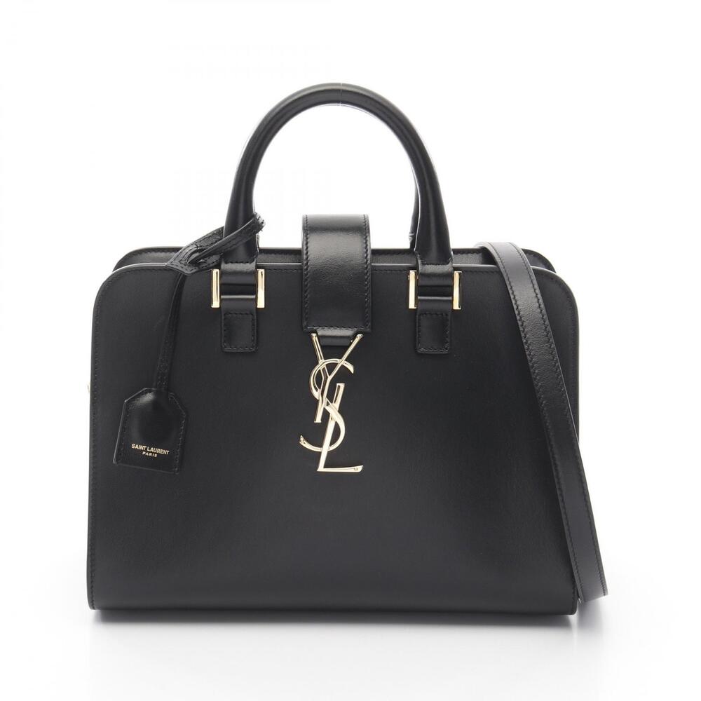 Saint Laurent Baby Cabas handbag leather black